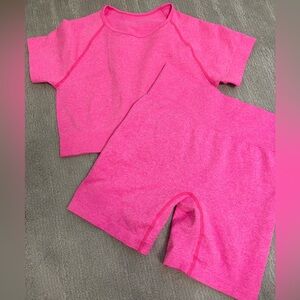 Vibrant Pink Athletic Set